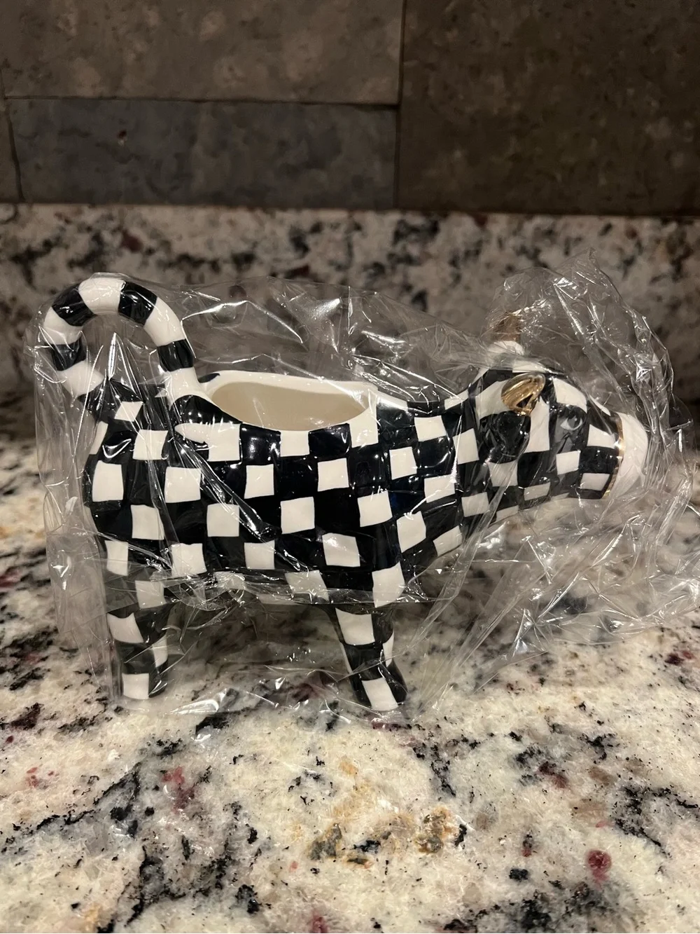 Mackenzie-Childs Cow Creamery Creamer. New in box.